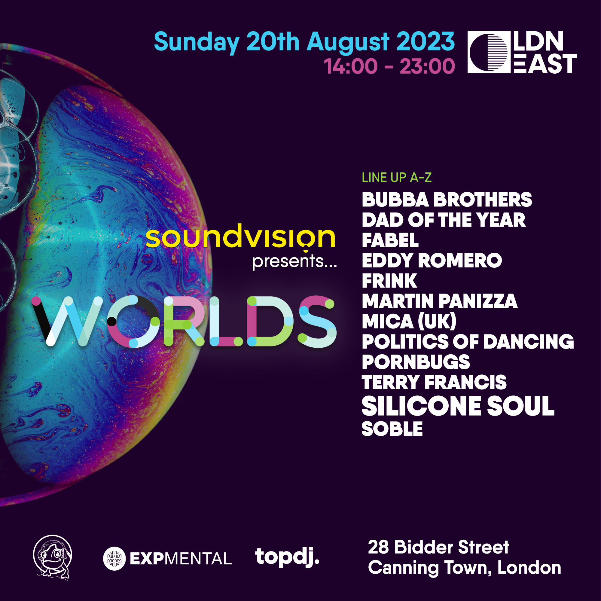 Get Ready to Dance: Bubba Brothers Joins Soundvision Presents: WORLDS at LDN EAST