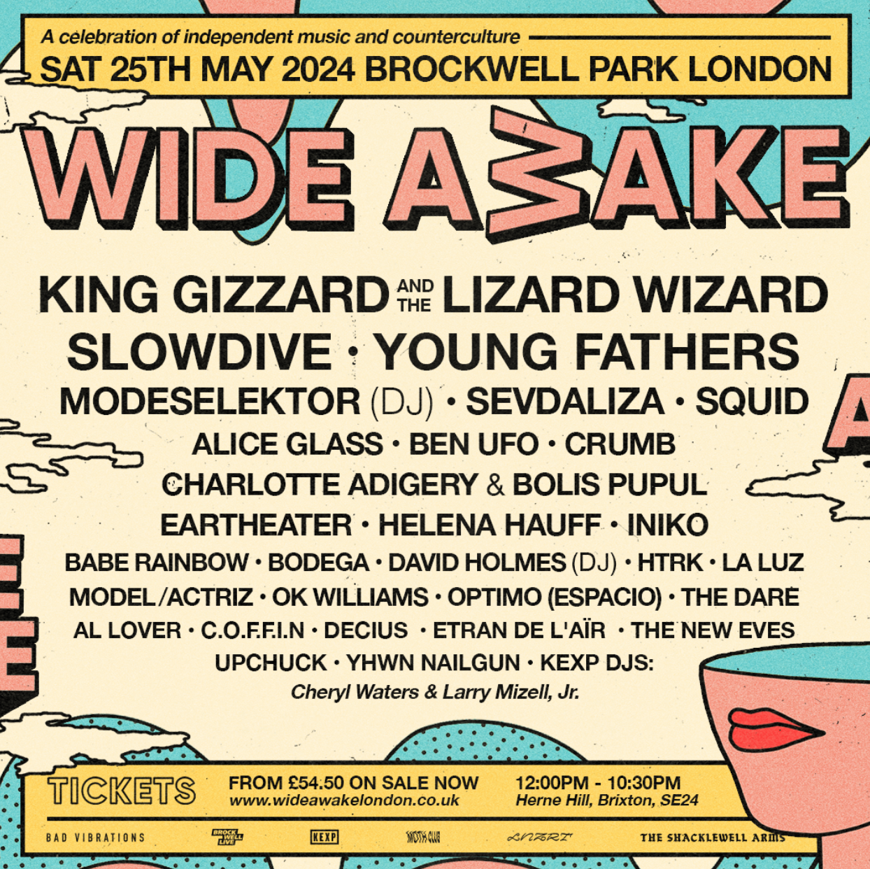 Wide Awake Festival Add Slowdive, Modeselektor (DJ), OK Williams, Sevdaliza, Iniko & More To Their 2024 Lineup