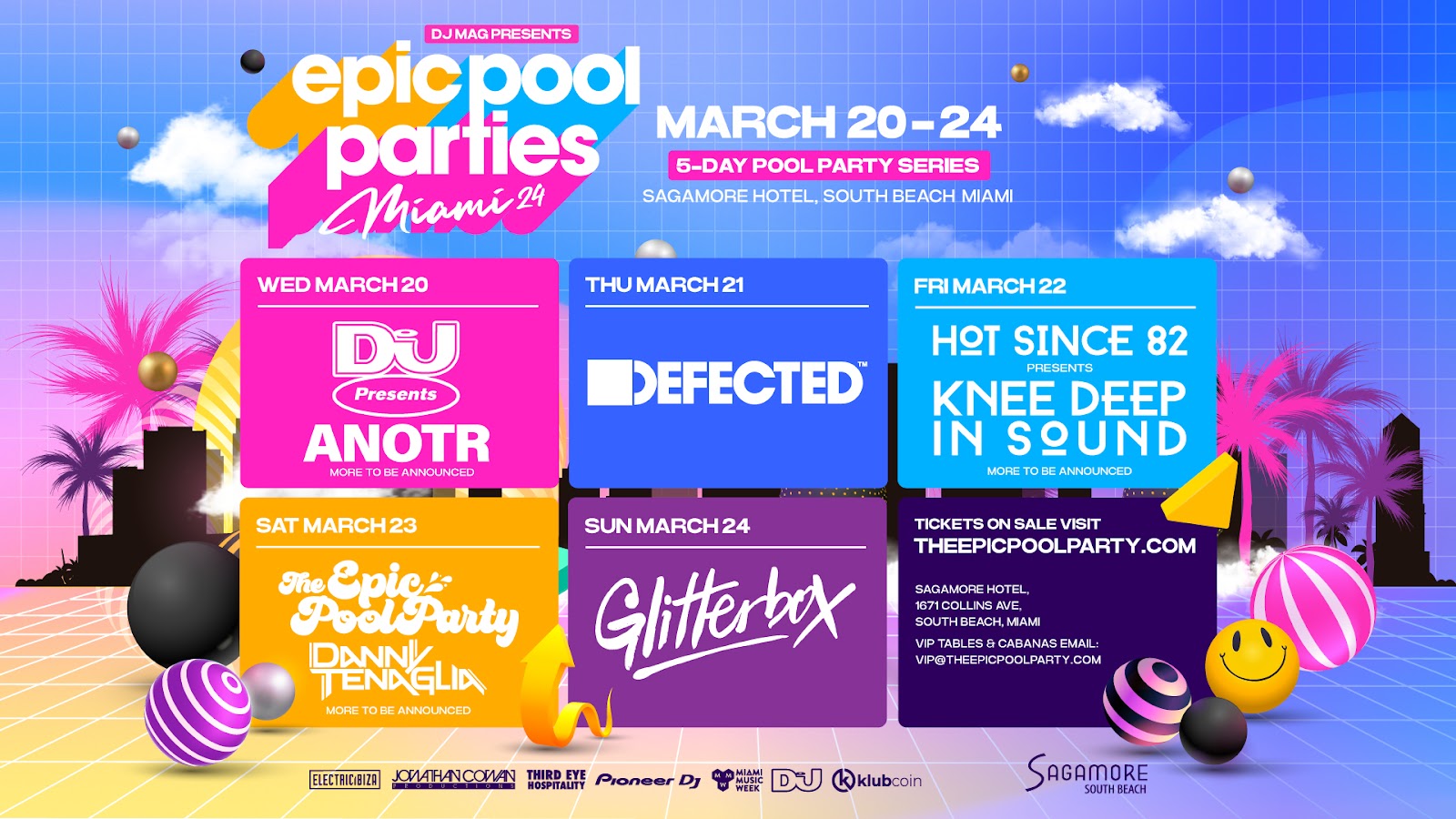 Epic Pool Parties Announce Headliners For Miami Music Week 2024