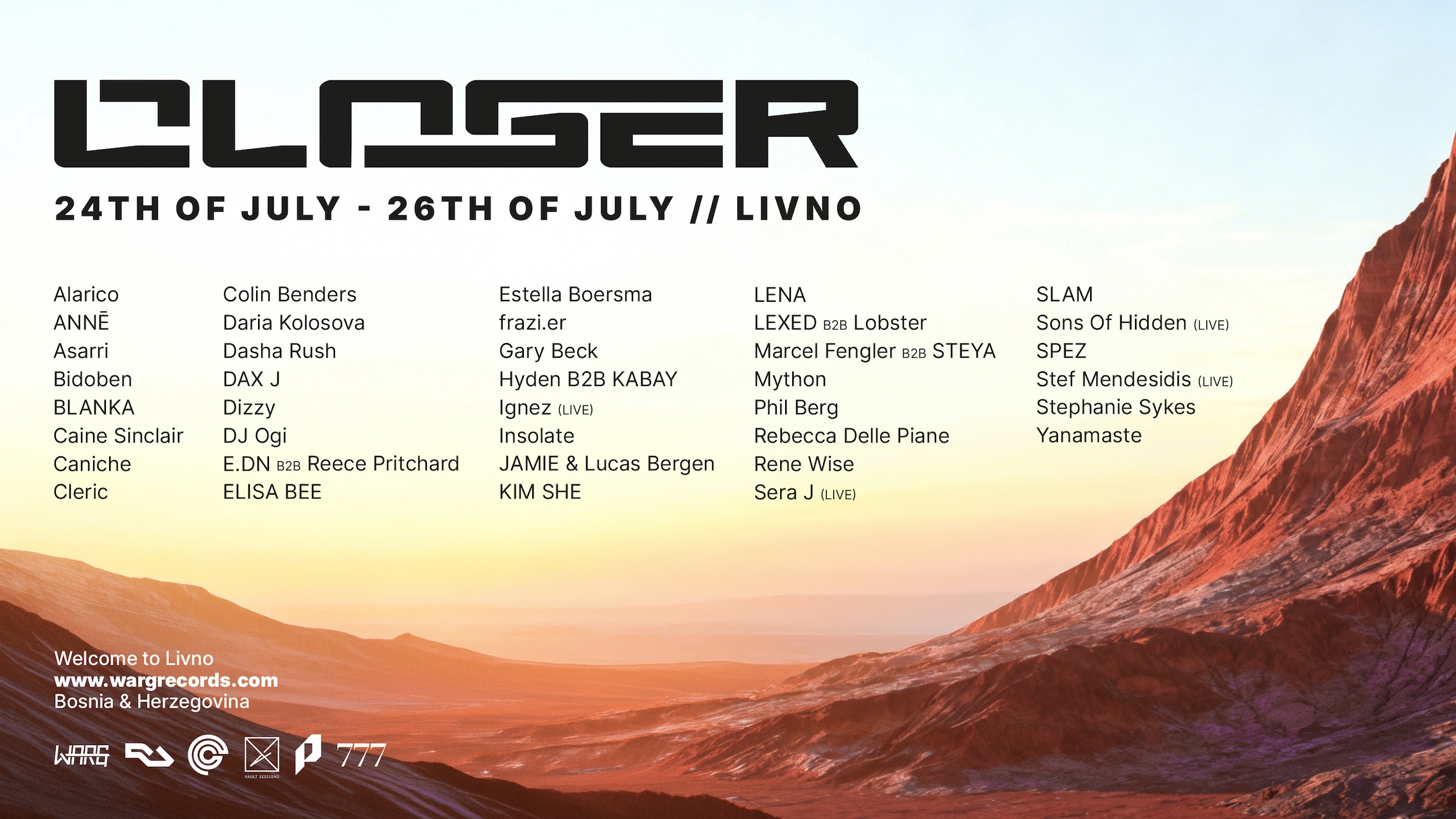 CLOSER Festival announces European debut in Bosnia with first edition in the shadows of Livno’s Kamensko mountain range